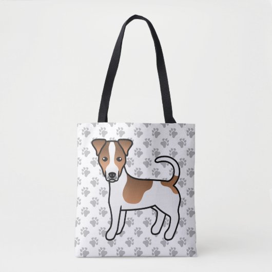 Wit- en Tanjerhond Jack Russell Terrier-hond Tote Bag (Voorkant)