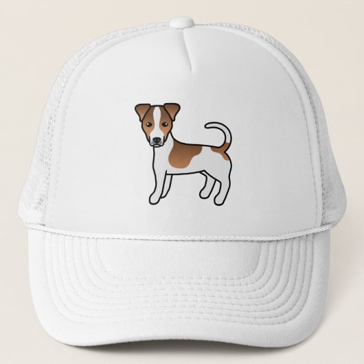 Wit- en Tanjerhuidige Jack Russell Terrier-hond Trucker Pet (Voorkant)