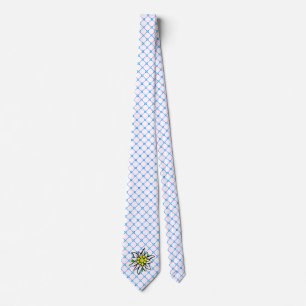 Wit en witblauw stropdas