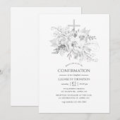 Wit en Zilver  bevestiging Kaart (Voorkant / Achterkant)