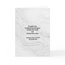 Wit en Zilver Kant en Parels op Satijn Programma