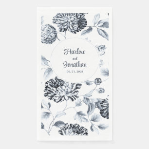 Wit en Zilver papier voor het binden van wijn Servet