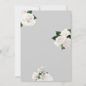  Wit en Zilver Vrijgezellenfeest Kaart (Achterkant)