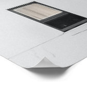 Wit en zwart betongebouw poster (Hoek)