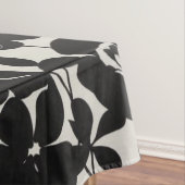 Wit en zwart bloemig tafelkleed (Voorbeeld)