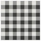 Wit en zwart Chevron Buffalo Plaid Stof (Swatch)