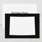 Wit en zwart Colorado Kaart (Voorkant / Achterkant)