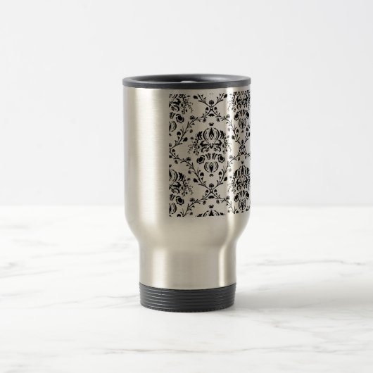 Wit en Zwart Damast Reisbeker (Center)