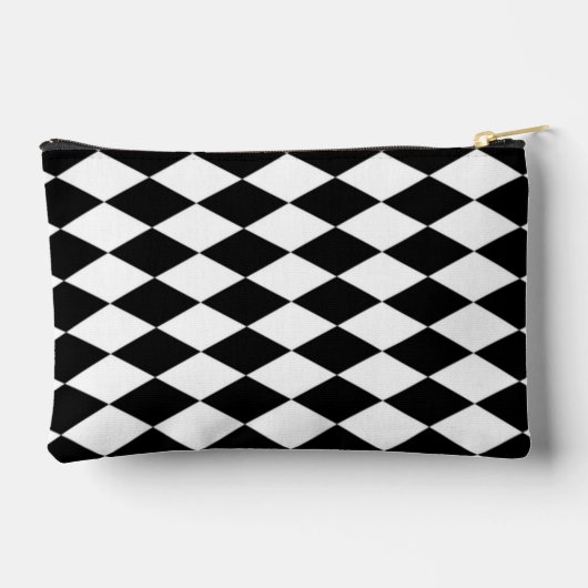 Wit en zwart diamantpatroon etui (Achterkant)