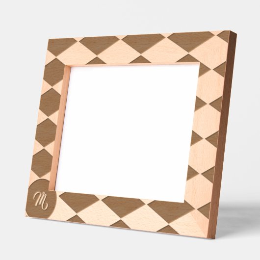 Wit en zwart diamantpatroon gegraveerde lijstjes (Links)