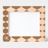 Wit en zwart diamantpatroon gegraveerde lijstjes (Voorkant)