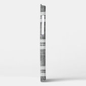 Wit en zwart gevriesdroogd textiel voor Case-Mate iPhone case (Achterkant / Links)