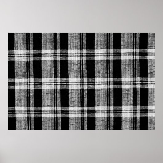 Wit en zwart gevriesdroogd textiel voor poster (Voorkant)