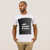 Wit en zwart half mouwloos T-shirt met ontwerp (Voorkant volledig)