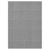 Wit en Zwart Houndstooth Tafelkleed (Voorkant)
