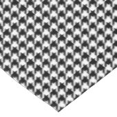 Wit en Zwart Houndstooth Tafelkleed (Gekanteld)