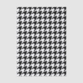 Wit en Zwart Houndstooth Tissuepapier (Voorkant)