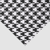 Wit en Zwart Houndstooth Tissuepapier (Detail)