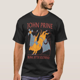Wit en zwart John Art Prine Quote Muziek Essenti T-shirt