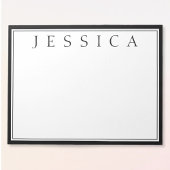 Wit en zwart | JOUW NAAM Notitieblok