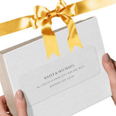 Wit en Zwart Klassiek Modern Retour Adres L Etiket