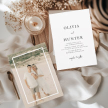 Wit en zwart minimalistische foto bruiloft