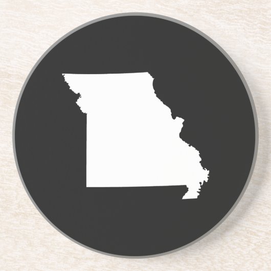 Wit en zwart Missouri Zandsteen Onderzetter (Voorkant)