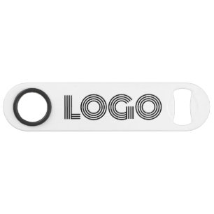 Wit en Zwart Modern Logo Promotioneel Speed Flessenopener