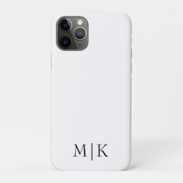 Wit en zwart | Modern monogram Case-Mate iPhone Case