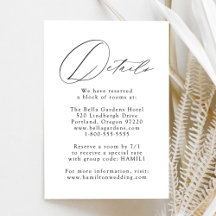 Wit en Zwart Moderne Elegantie Huwelijksdetails