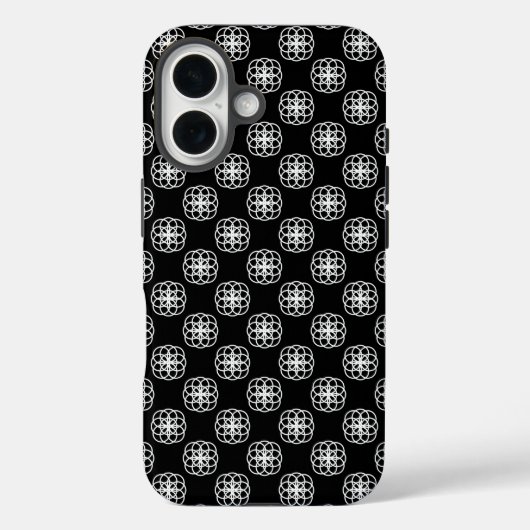 Wit en zwart naadloos patroon iPhone achterkant Case-Mate iPhone Case (Achterkant)