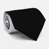 Wit en zwart ombre stropdas (Opgerold)