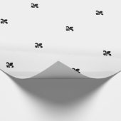 Wit en zwart omslagpapier cadeaupapier (Hoek)