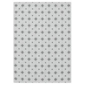 Wit en zwart opengewerkte geometrische patroon Els Tafelkleed (Voorkant)