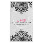 Wit en zwart  Ornament Klein Cadeauzakje (Voorkant)