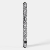  wit en zwart paisley patroon iPhone hoesje (Rechterkant)