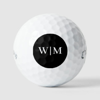 Wit en zwart personaliseren golfballen