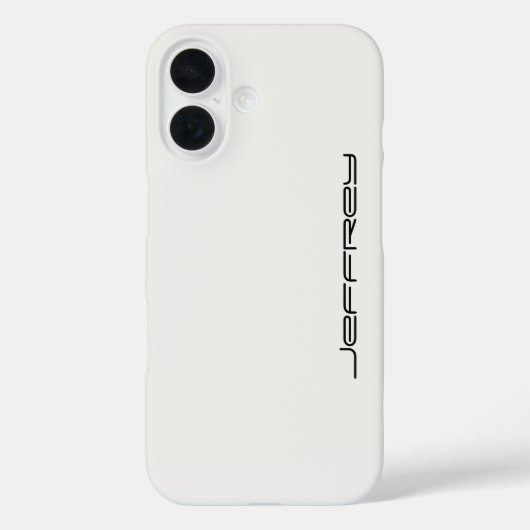 Wit en Zwart, Persoonlijke Naam, Case-Mate iPhone Case (Achterkant)