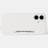 Wit en Zwart, Persoonlijke Naam, Case-Mate iPhone Case (Achterkant (horizontaal))