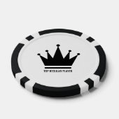 Wit en zwart poker chips (Enkel)