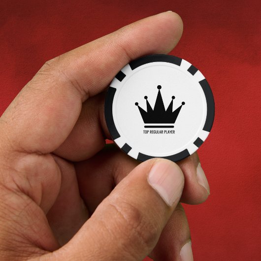 Wit en zwart poker chips