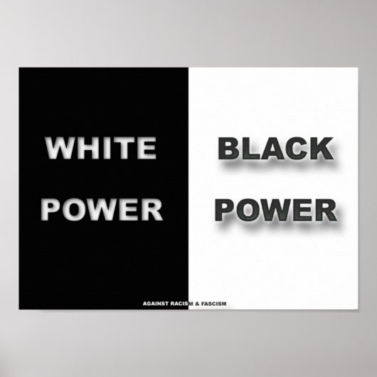 Wit en zwart poster (Voorkant)