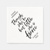 Wit en zwart script Little But Fierce Shakespeare Servet (Voorkant)