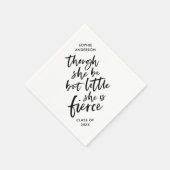 Wit en zwart script Little But Fierce Shakespeare Servet (Hoek)