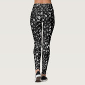Wit en zwart Symbolicon Leggings (Achterkant)