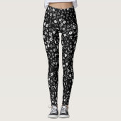 Wit en zwart Symbolicon Leggings (Voorkant)