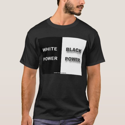 wit en zwart t-shirt (Voorkant)