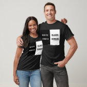 wit en zwart t-shirt (Unisex)