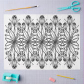 Wit en Zwart Tulp Uil Visarend H&S Tissue Papier (Craft)