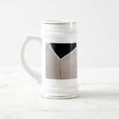 Wit en zwart Voetbal Bierpul (Links)